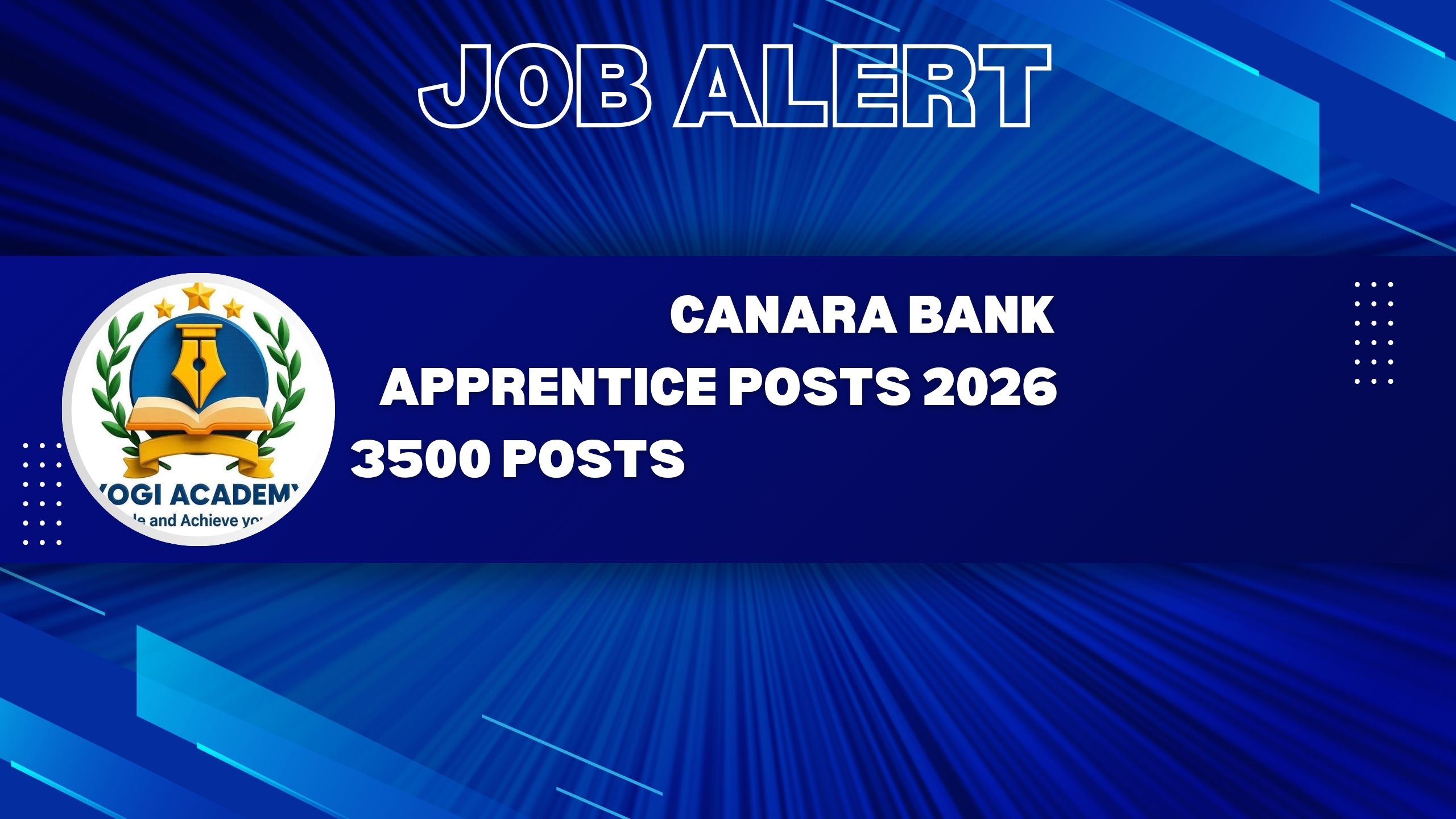 Canara Bank  Apprentice Posts 2026: 3500 Posts